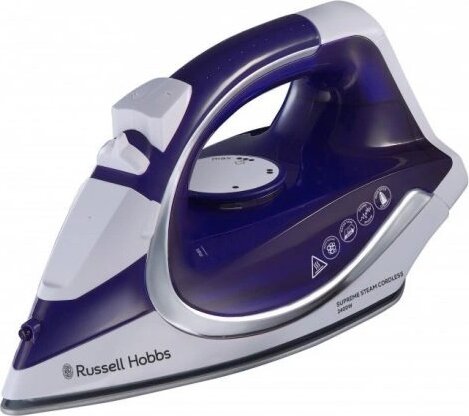 Russell Hobbs 23300-56 Supreme Steam vezeték nélküli gőzölős vasaló, 2400W, fehér-lila