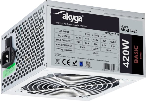 Akyga Basic (420W, ATX, OEM) Akyga Basic (420W, ATX, OEM)