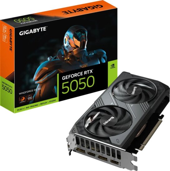 Gigabyte GeForce RTX 5050 Windforce 8GB GDDR6 OC
