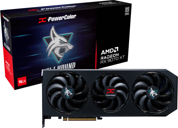 PowerColor Radeon RX 9070 XT Hellhound 16GB GDDR6 OC