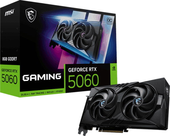MSI GeForce RTX 5060 Gaming 8GB GDDR7 OC MSI GeForce RTX 5060 Gaming 8GB GDDR7 OC
