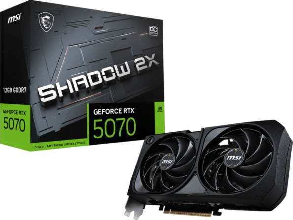 MSI GeForce RTX 5070 Shadow 3X 12GB GDDR7 OC