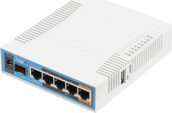 MikroTik hAP ac (Wi-Fi 5, AC1200, tri-band, 5×Gigabit, 1×SFP) MikroTik hAP ac (Wi-Fi 5, AC1200, tri-band, 5×Gigabit, 1×SFP)
