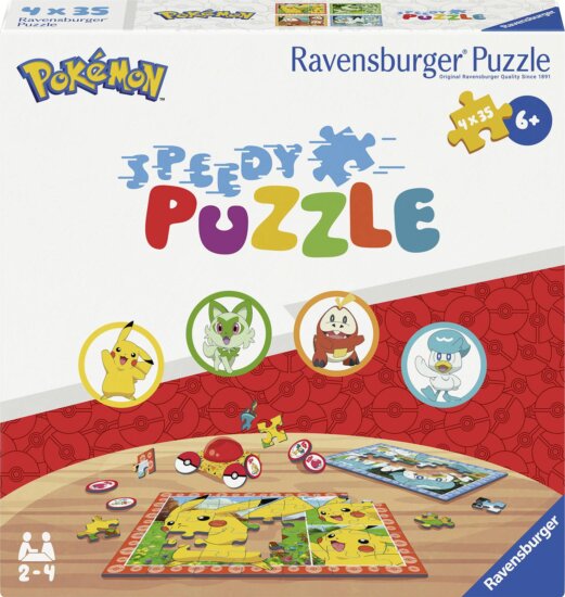 Pokémon Speedy puzzle, 4x35 darabos