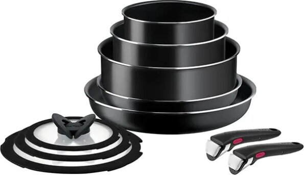 Tefal L1539053 Ingenio Easy Cook N Clean serpenyő szett, 10 részes