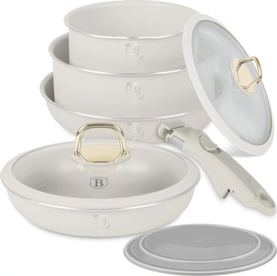 Berlinger Haus BH/8253 Sahara Collection serpenyő szett levehető nyéllel, 9 részes