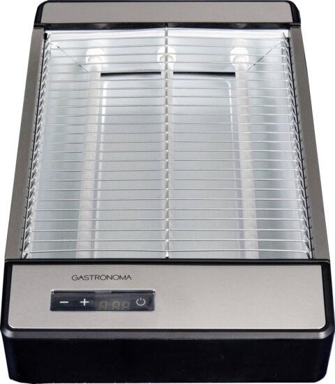 Gastronoma 18140003 lapos kenyérpirító, fekete-ezüst