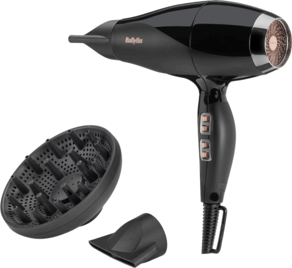 BaByliss Air Power Pro 6716DE ionos hajszárító, 2300W, fekete-sötétezüst
