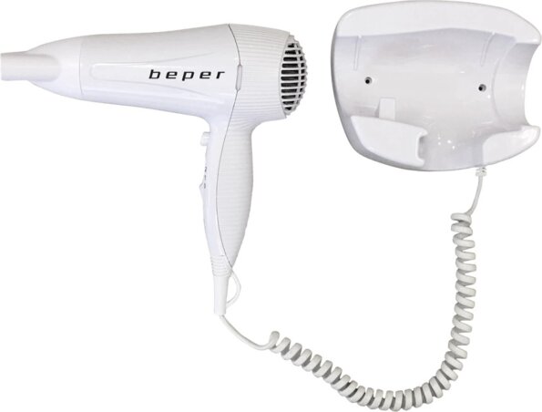 Beper 40.490 falra szerelhető hajszárító, 2200W, fehér Beper 40.490 falra szerelhető hajszárító, 2200W, fehér