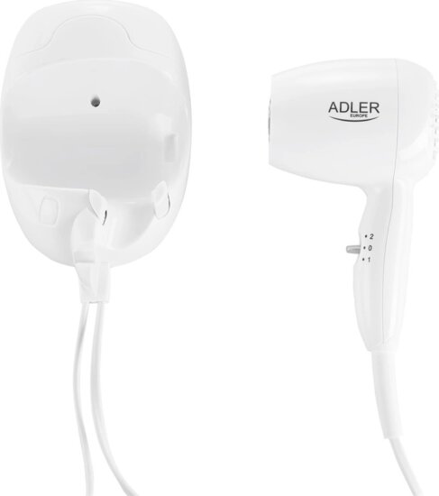 Adler AD 2252 falra szerelhető hajszárító, 1600W, fehér