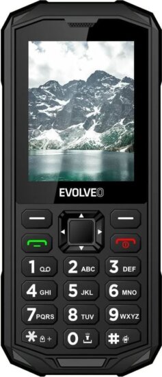 Evolveo StrongPhone X5 DualSIM nyomógombos mobiltelefon, Fekete-Szürke
