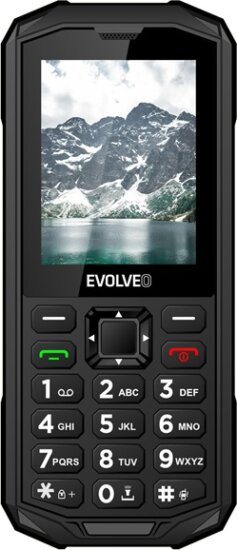 Evolveo StrongPhone X5 DualSIM nyomógombos mobiltelefon, Fekete-Szürke