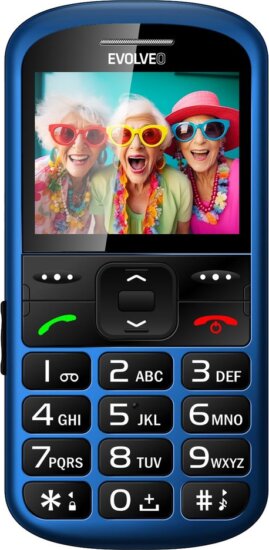 Evolveo EasyPhone XS EP570 nyomógombos mobiltelefon, Kék