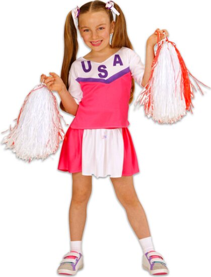 Pompom lány jelmez, 128 cm