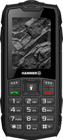 MyPhone Hammer Rock Dual SIM csepp-, por- és ütésálló mobiltelefon, Fekete