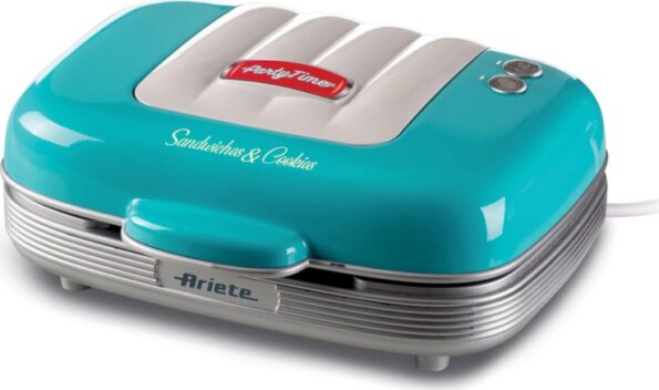 Ariete Party Time 1972.BL szendvicssütő 3 in 1, Azúrkék