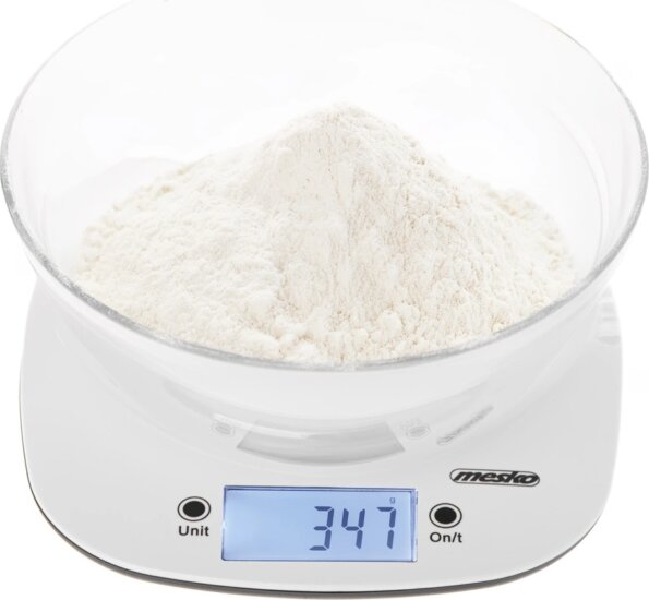 Mesko MS 3179W tálas konyhai mérleg