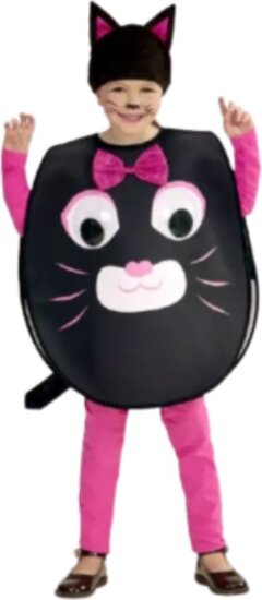 Nagy szemű cica jelmez, 104-110 cm