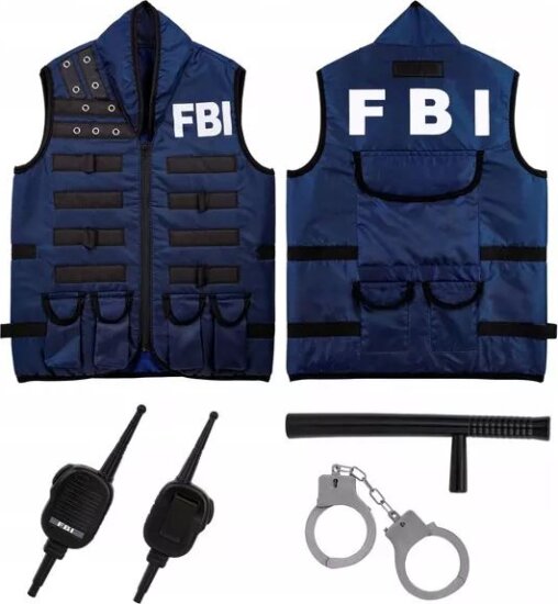 FBI taktikai mellény kiegészítőkkel, 128 cm