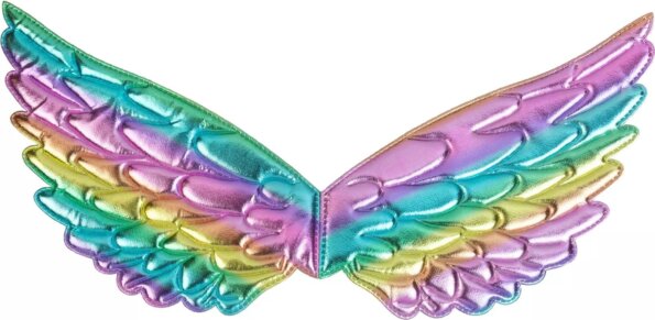Szivárvány színű szárnyak, 43 x 22 cm