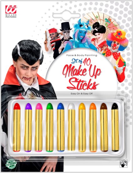 Színes arcfesték 10 darabos, 24 ml