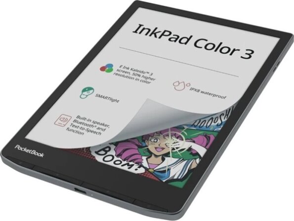 PocketBook InkPad Color 3 7,8" E-book olvasó, 32GB, Stormy Sea