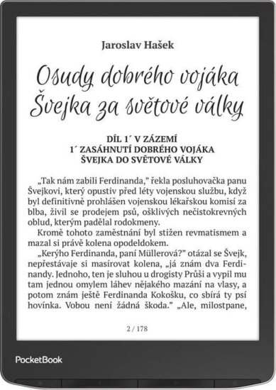 PocketBook InkPad 4 7,8" E-book olvasó, 32GB, Stardust Silver