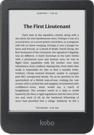 Kobo Clara BW 6" E-book olvasó, 16GB, Black