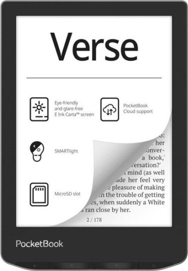PocketBook Verse 6" E-book olvasó, 8GB, Mist Grey