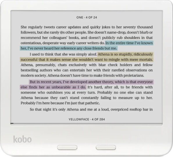 Kobo Libra Colour 7" E-book olvasó, 32GB, White