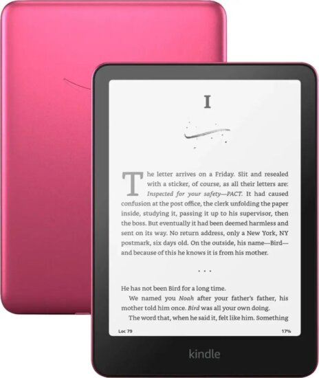 Amazon Kindle Paperwhite (2024) 7" E-book olvasó, 16GB, Raspberry (Reklámos verzió)