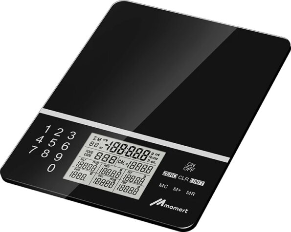 Momert 6846 digitális táplálkozástudományos konyhai mérleg Momert 6846 digitális táplálkozástudományos konyhai mérleg