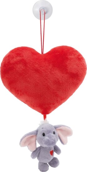 NICI GREEN, Plüss szív elefánt figurával, 27 cm