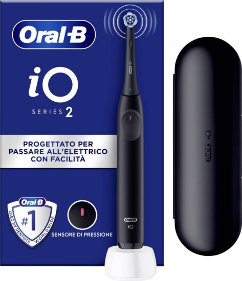 Oral-B iO Series 2 Night Black Limited Edition elektromos fogkefe, Fekete Oral-B iO Series 2 Night Black Limited Edition elektromos fogkefe, Fekete