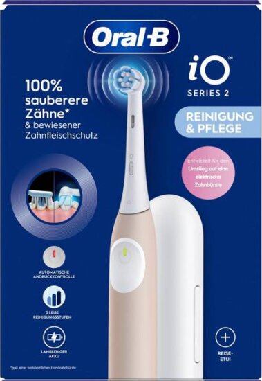 Oral-B iO Series 2 Calm Pink elektromos fogkefe, Rózsaszín