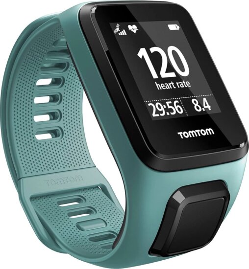 TomTom Spark 3 Cardio GPS fitnesz okosóra, S méret, Aqua