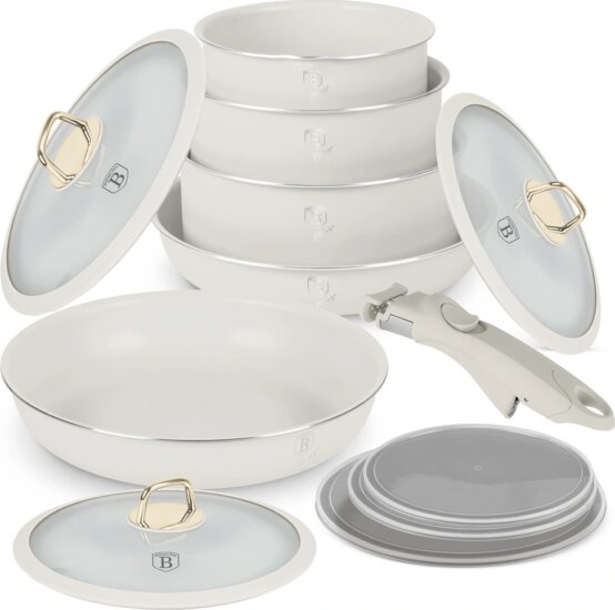 Berlinger Haus BH/8247 Sahara Collection serpenyő szett levehető nyéllel, 12 részes