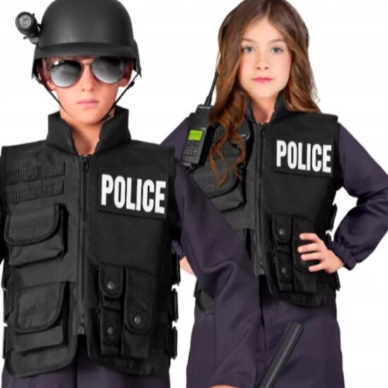 Taktikai mellény 3 féle kitűzővel, 140 cm