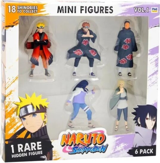 Naruto Shippuden gyűjthető figurakészlet, 6 darabos