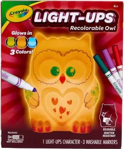 Crayola, Lemosható, színezhető éjjeli fény, bagoly