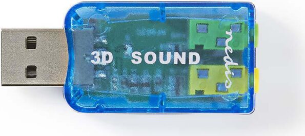 Nedis USCR10051BU USB 5.1 virtuális hangkártya Nedis USCR10051BU USB 5.1 virtuális hangkártya