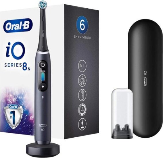 Oral-B iO Series 8N Black Onyx elektromos fogkefe, Fekete