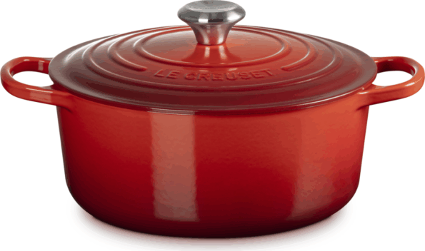 Le Creuset Signature kerek öntöttvas sütő-főzőedény, 26cm, 5,3 l, cseresznyepiros Le Creuset Signature kerek öntöttvas sütő-főzőedény, 26cm, 5,3 l, cseresznyepiros