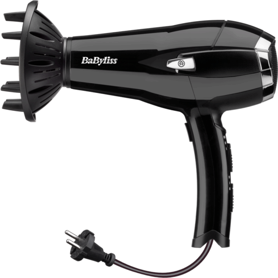 BaByliss Cordkeeper 2000 D374DE hajszárító, 2000W, fekete