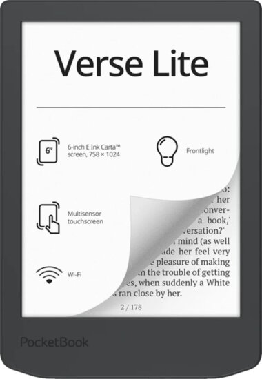 PocketBook Verse Lite 6" E-book olvasó, 8GB, Midnight Grey