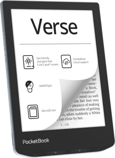 PocketBook Verse 6" E-book olvasó, 8GB, Bright Blue PocketBook Verse 6" E-book olvasó, 8GB, Bright Blue