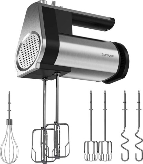 Cecotec PowerTwist 500 Full Steel kézi mixer, 500W, fekete-inox Cecotec PowerTwist 500 Full Steel kézi mixer, 500W, fekete-inox