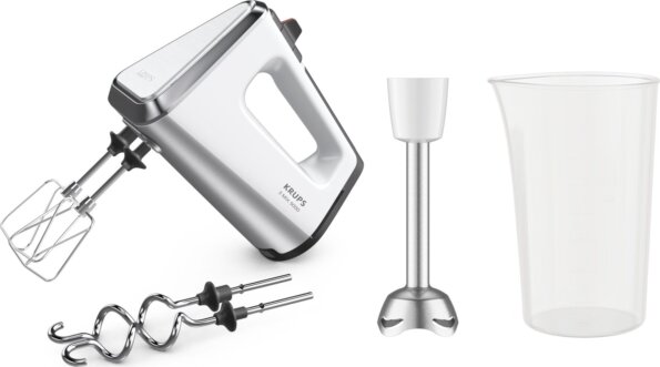 Krups 3 Mix 9000 Deluxe GN9121 kézi mixer, 750W, fehér-ezüst Krups 3 Mix 9000 Deluxe GN9121 kézi mixer, 750W, fehér-ezüst