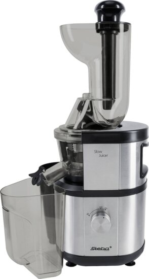 Steba E 400 lassú gyümölcsprés, 400W, fekete/inox Steba E 400 lassú gyümölcsprés, 400W, fekete/inox