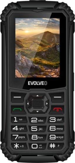 Evolveo StrongPhone Q1 DualSIM strapabíró nyomógombos mobiltelefon, Fekete